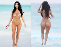 nude celebrity gallery kim kardashian naked beach nude photos collection