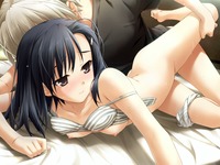 panties sex fba konachan black hair bra breasts game hashimoto takashi kuranaga kozue nipples panties underwear yosuga sora show