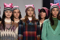 picture of a female pussy fashion daily missoni pussyhat grabs back knitted pink pussy hats milan