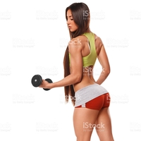 picture of a sexy ass photos sexy athletic woman dumbbells ass thong fitness girl picture photo
