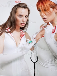 pictures of sexy nurses depositphotos sexy nurses making breast injection stock photo