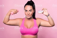 plump woman pics photos pleasant plump woman keeping diet picture photo