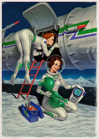 russian babes russian babes kosmos retro future space