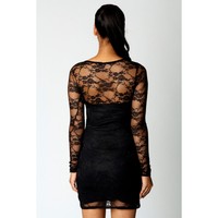 sexy black ladies photos data clubwear sexy womens ladies black floral lace long sleeve bodycon dress