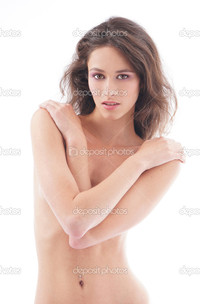 sexy naked brunette depositphotos young sexy naked brunette over white background spa style stock photo