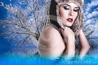 sexy naked woman pics sexy naked woman winter hat stock