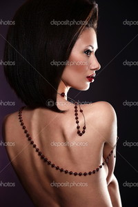 sexy nude brunettes depositphotos beautiful young sexy nude brunette woman jewelry hairstyle bright makeup stock photo