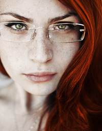 sexy red head girl pics meh glasses