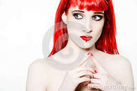 sexy red head girl pics funny sexy expressive redhead girl stock photos