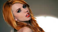 sexy red headed women wallpapers fea bbc cec lexi belle women model actress redhead face eyes pov sexy babes