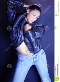 sexy teenage girl pic sexy teenage african american girl dancing wearing leather jacket royalty free stock photos