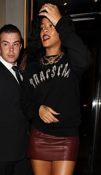 short skirt sexy pics gallery rihanna wearing sexy short skirt knee high boots out london