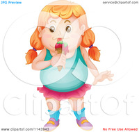 free pictures of fat girls cartoon fat girl eating ice cream royalty free vector clipart portfolio colematt illustration