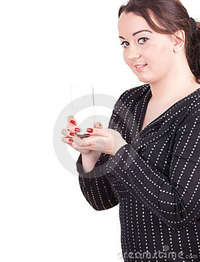 free pictures of fat girls fat girl glass milk royalty free stock