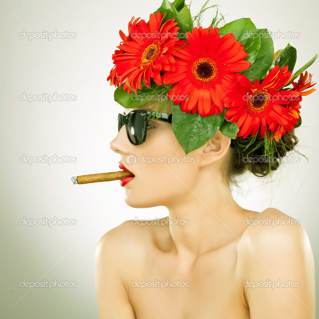 sexy red headed women photo sexy smoking woman side stock depositphotos relaxed