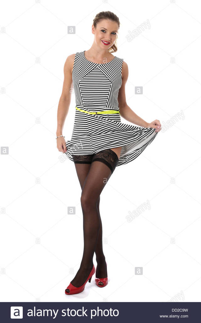 stocking sexy picture young photo showing sexy woman model skirt stocking stock raising released tops comp