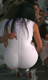 big tight booty pics kim kardashian booty tight white dress